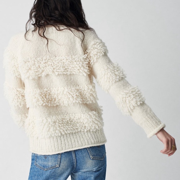 Faherty Cream Textured Sweater - Picture 3 of 8